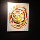 Abstract painting by decorator Erik Huet Alvarez