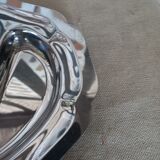 Stainless steel oval dish with compartments
