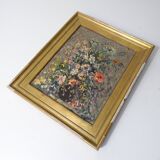 Oil painting on canvas, bouquet, signed MOBERG