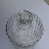 Fluted glass bottle