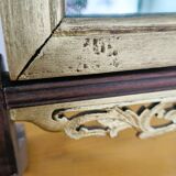 Antique wooden cheval mirror