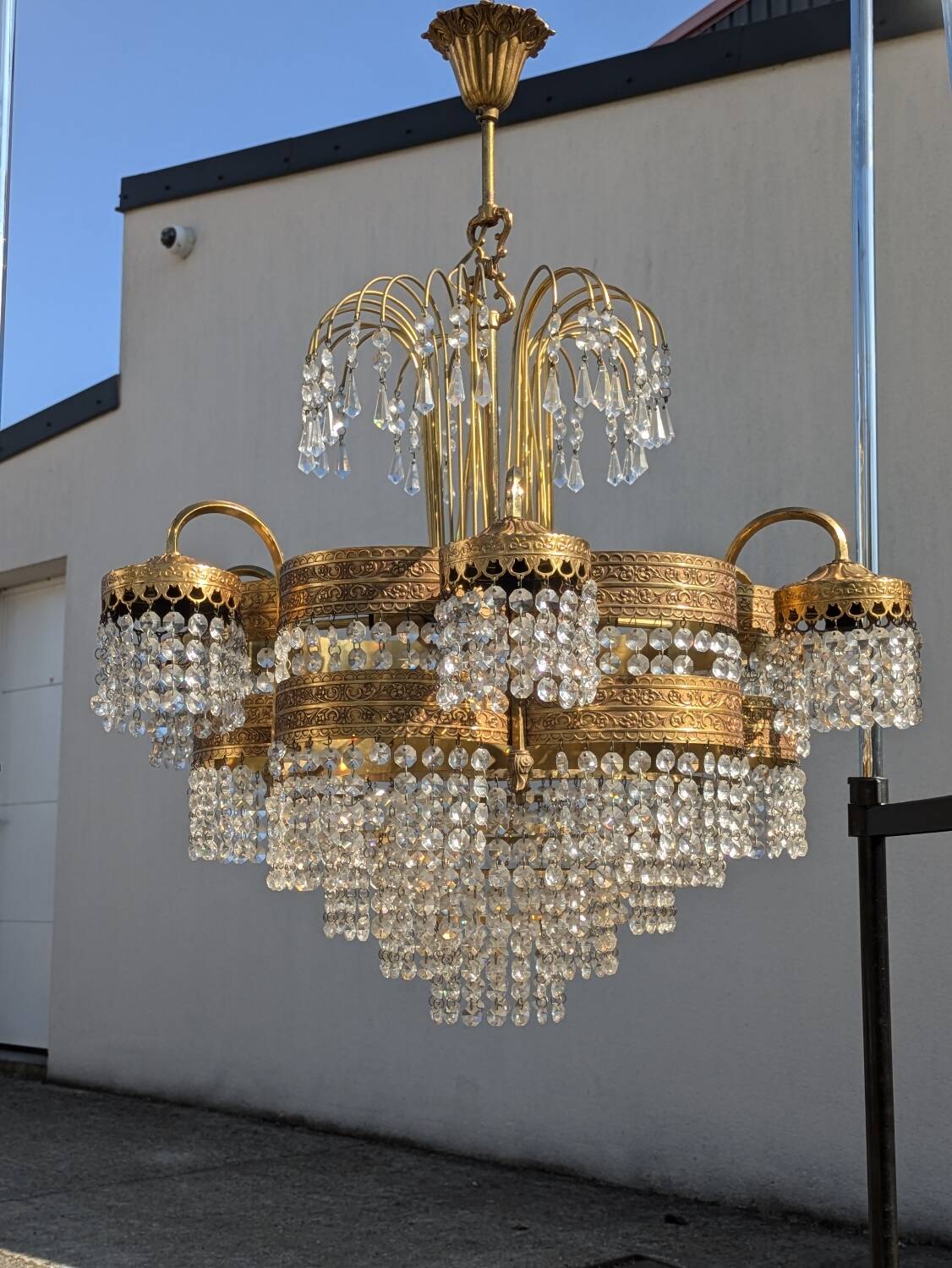 Lustre vintage mid century, Hollywood Regency