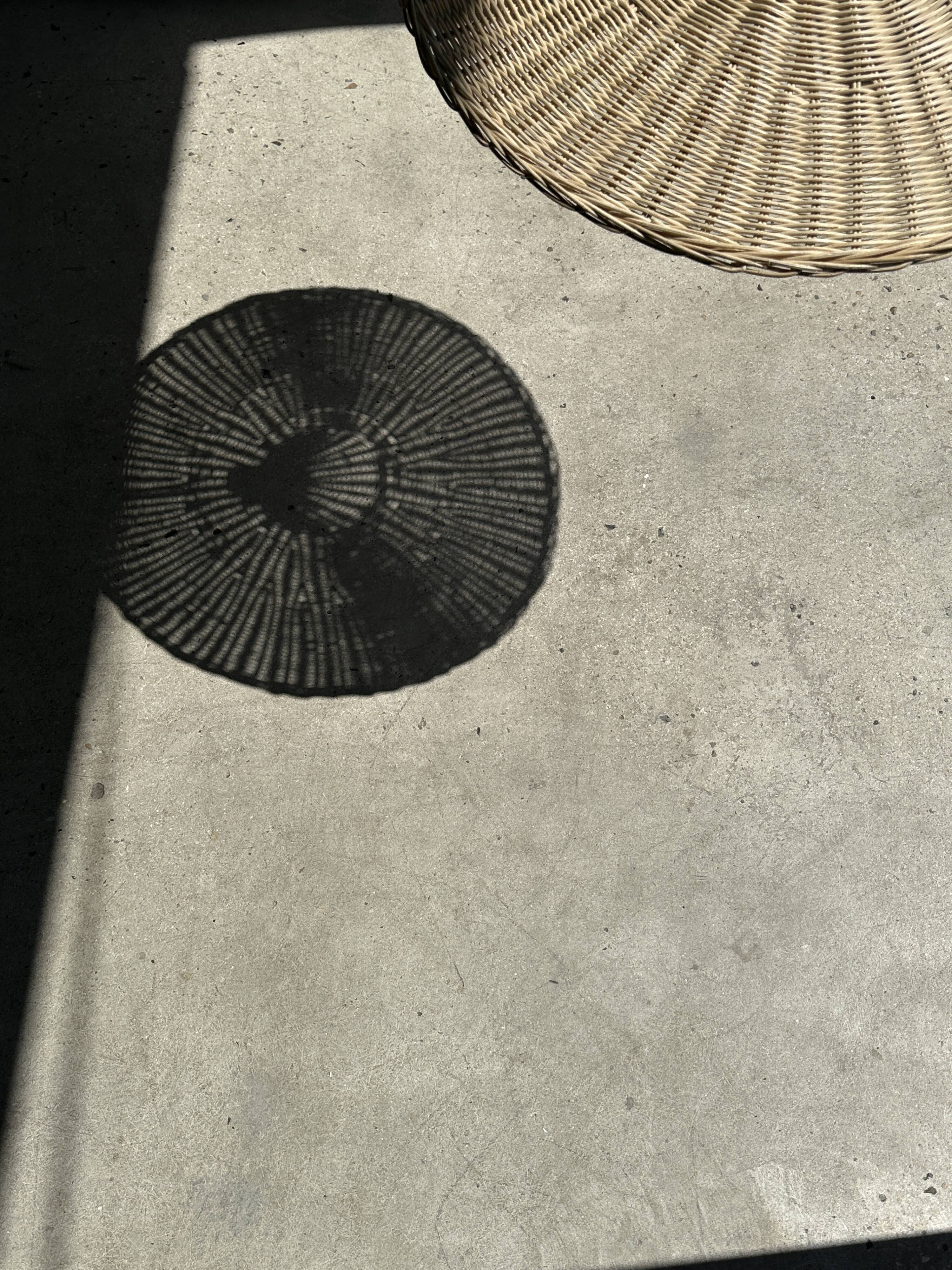 Suspension en rotin en forme chapeau D:60cm