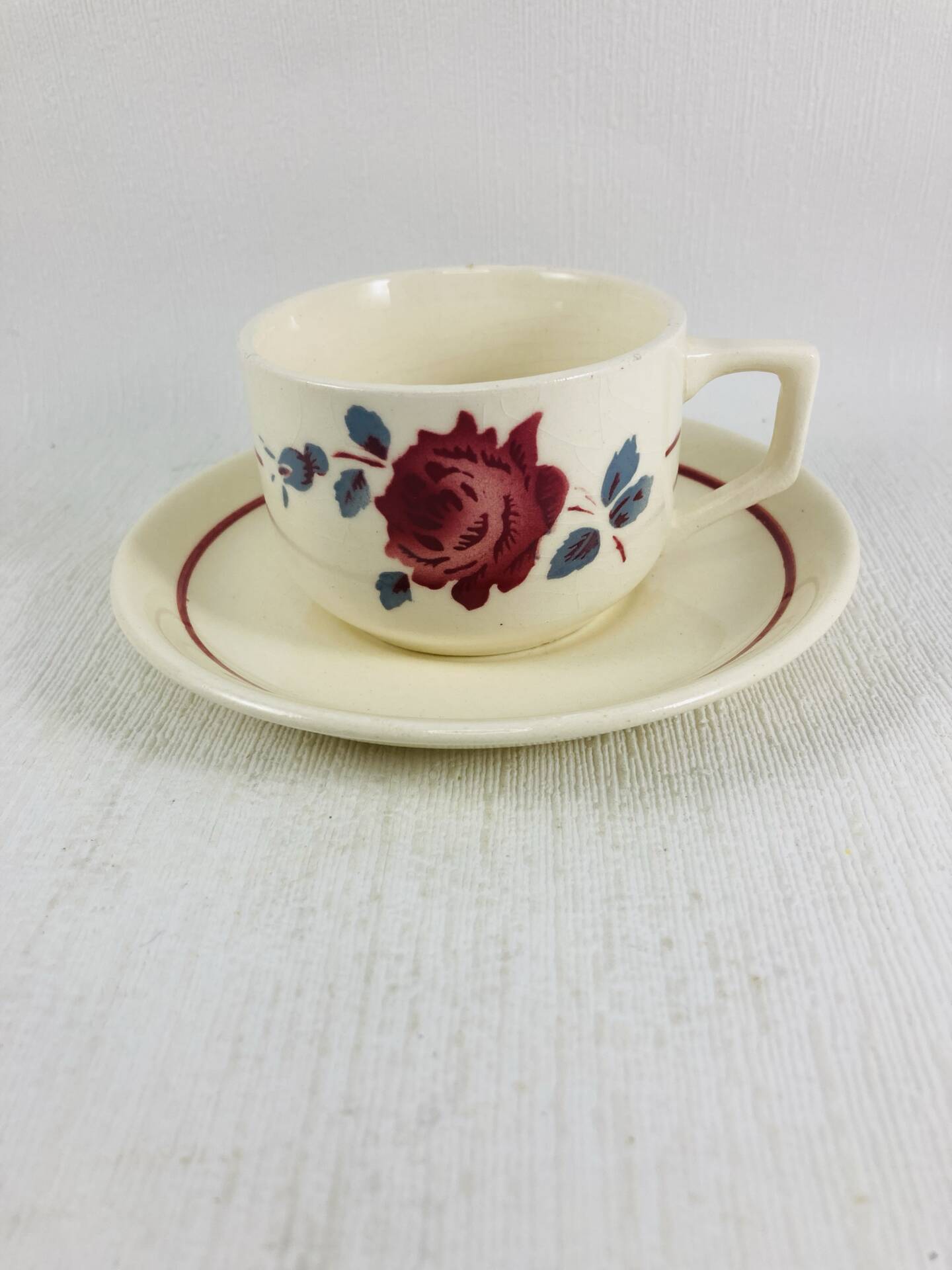 Old Cups and Saucers Badonviller Model Monique