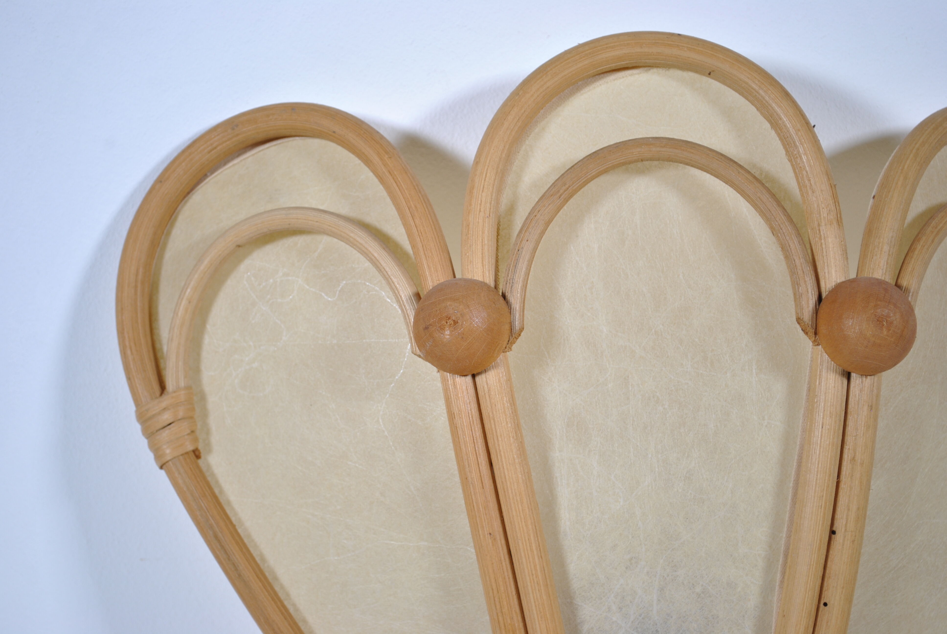 Rattan wall lamp 1970