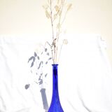 Vase long bleu