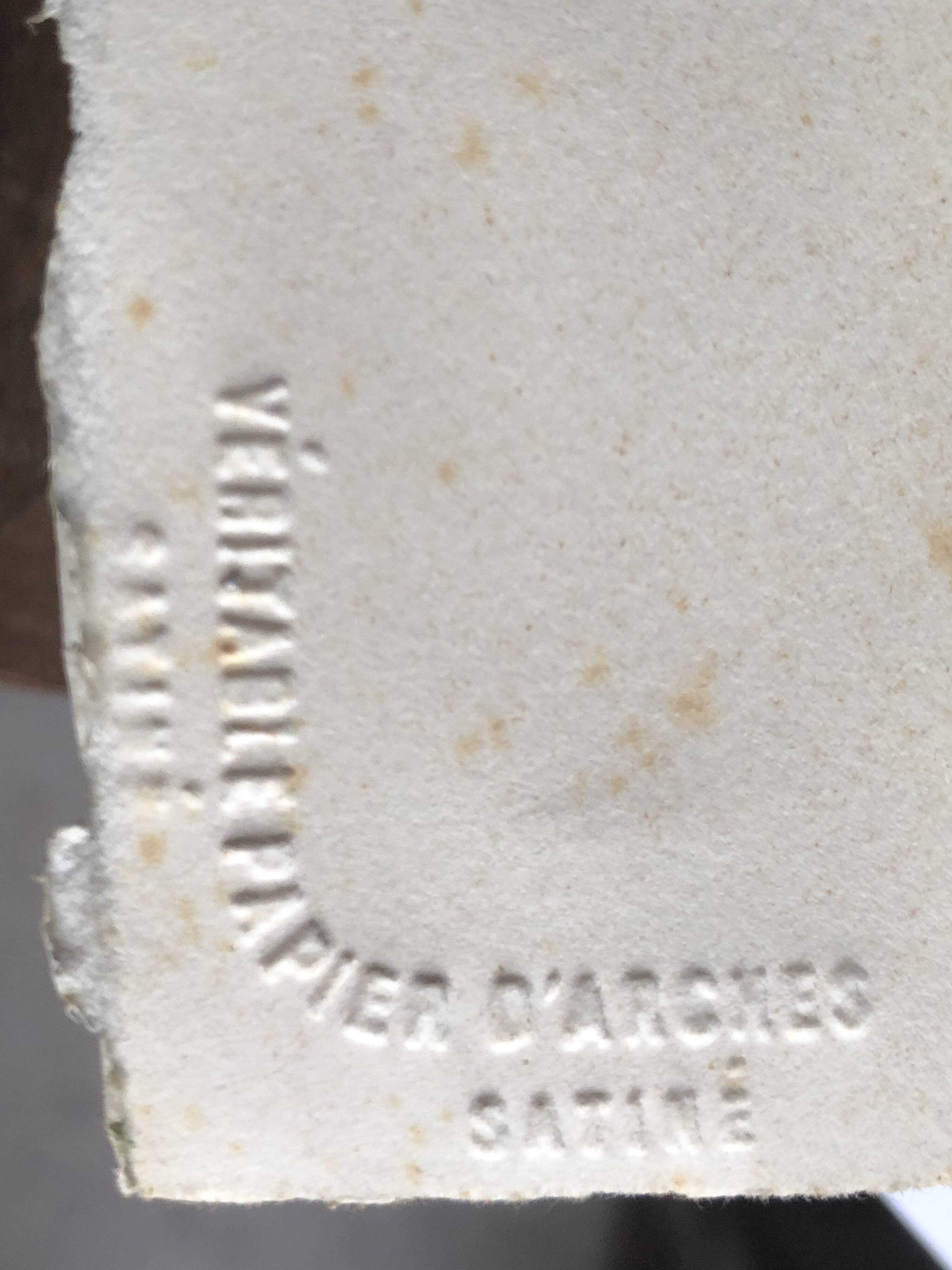 Watercolor & black ink landscape of villecresnes 94 val de marne, pylons, signed suzel calembert