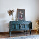 Ancient Indian furniture Damchiya blue