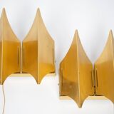 Pair of 2 Danish sconces Gothic 3 by Bent Karlby, Lyfa, 1960s