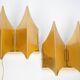 Pair of 2 Danish Gothic 3 wall lights by Bent Karlby, Lyfa, 1960s.