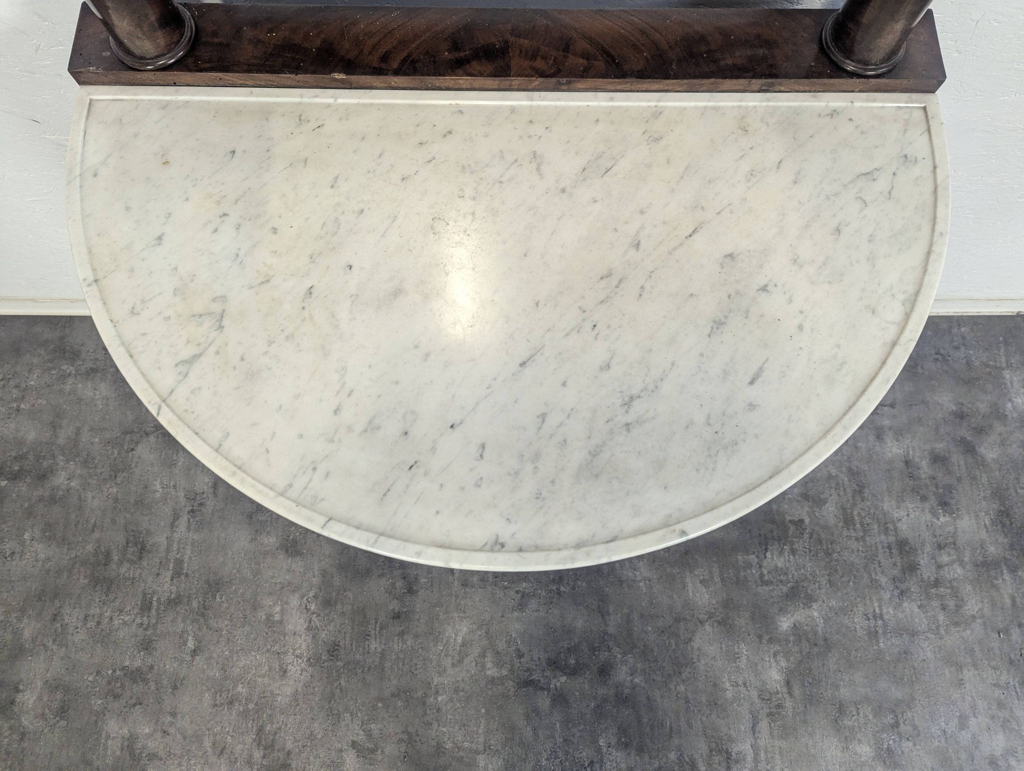 Rare Empire period half-mirror dressing table