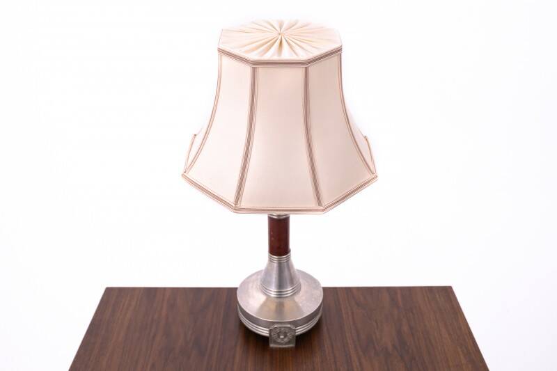 Table lamp with lampshade, Western Europe, 1950s.
