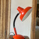 Vintage orange metal lamp