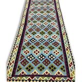 Beautiful carpet woven Persian: Kilim Gashqai 285 x 129 cm - Iran - around 1970