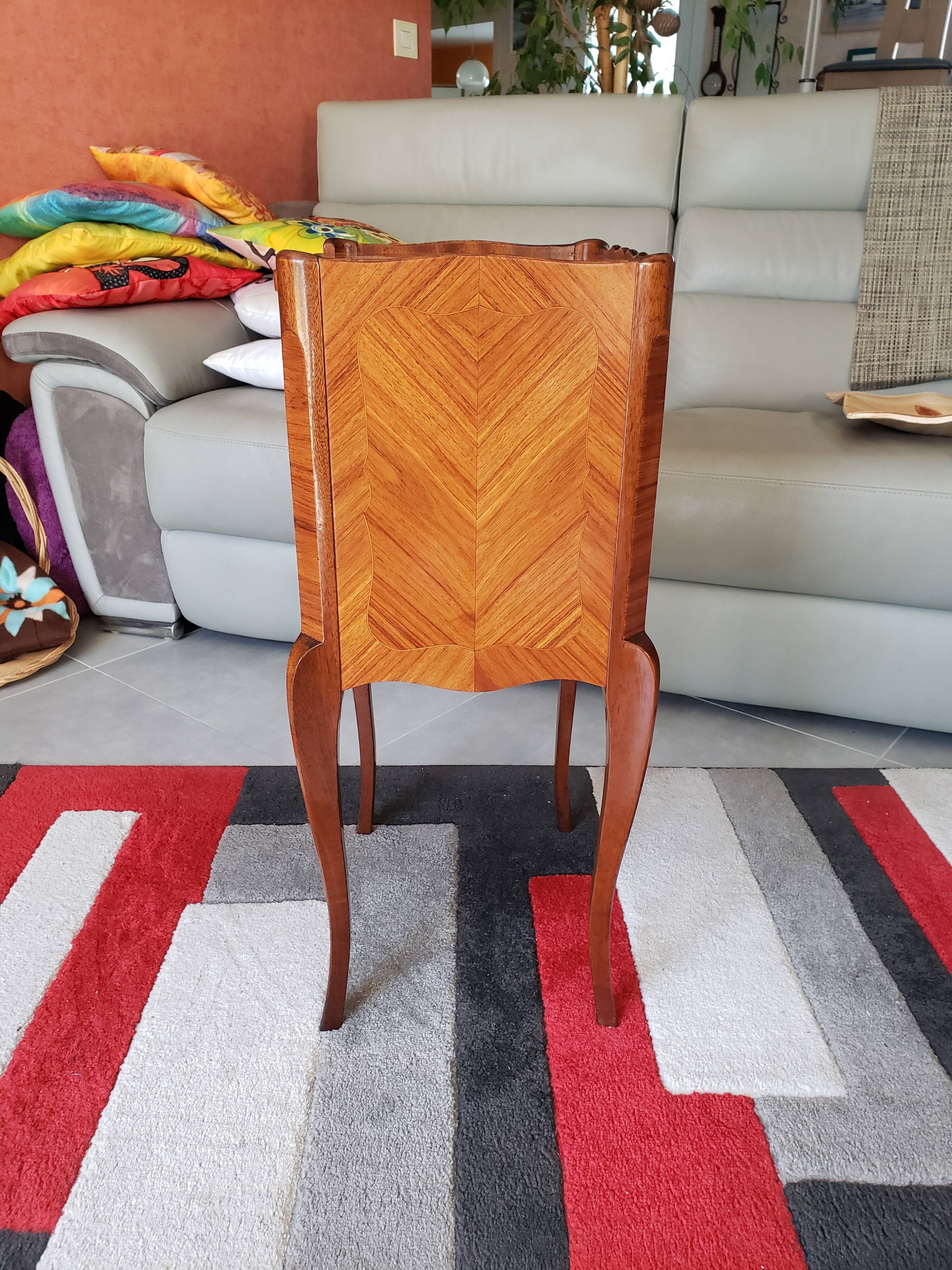 Louis XV style bedside table in rosewood
