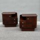 Pair of Art Deco Mahogany bedside tables
