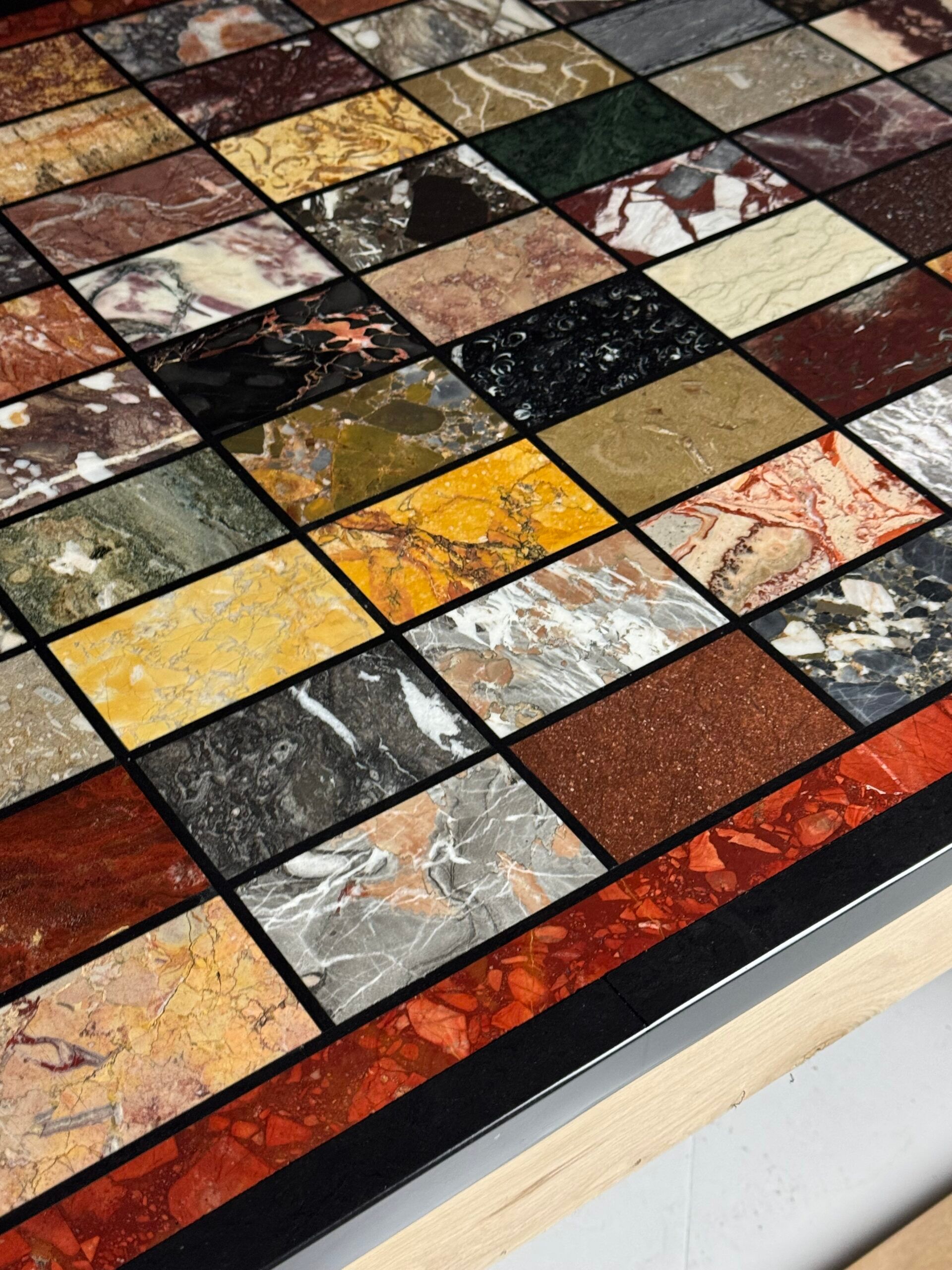 Marble specimen table vintage