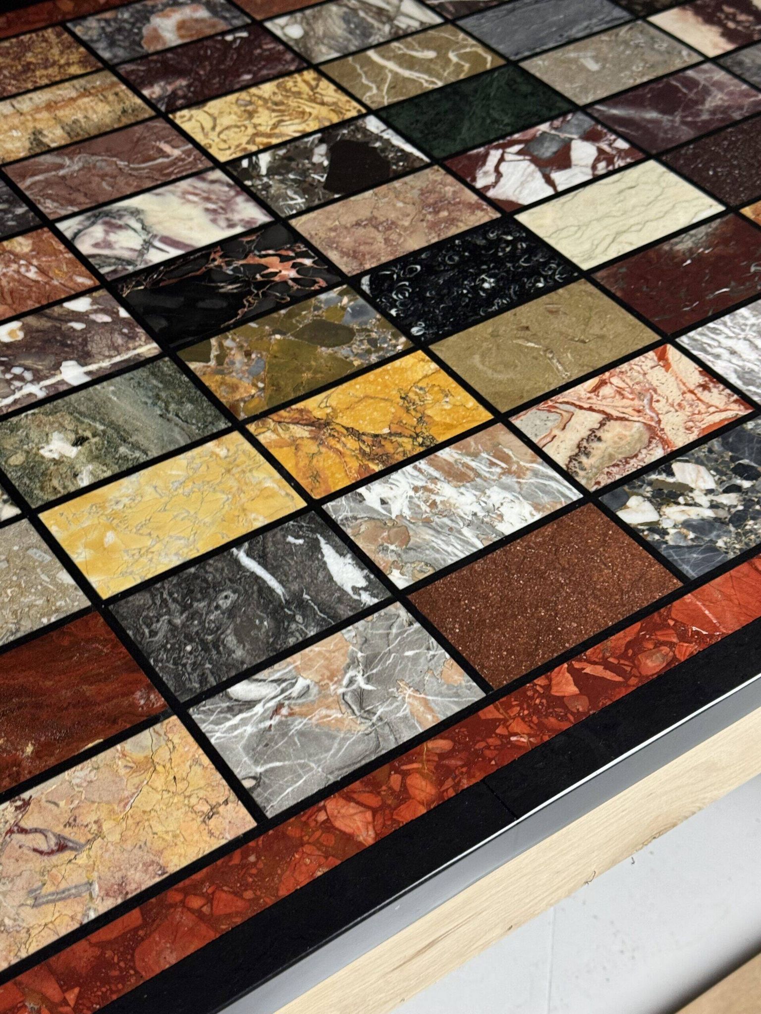 Marble specimen table vintage