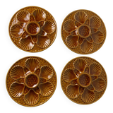 Assiettes à huîtres barbotine