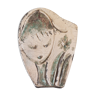 Wall plate in enamelled sandstone face