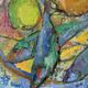 Mid-Century Modern Swedish "Fish & Fruit" Vintage Still Life Oil Painting, Framed