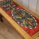 Table basse en fer forgé et céramique