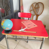 Vintage Formica children's desk and chair set