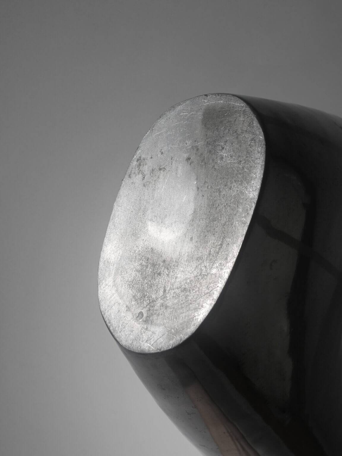 Polished Aluminum “Anatomi” Large Vase