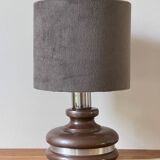 Ceramic lamp with aluminum rim 70s