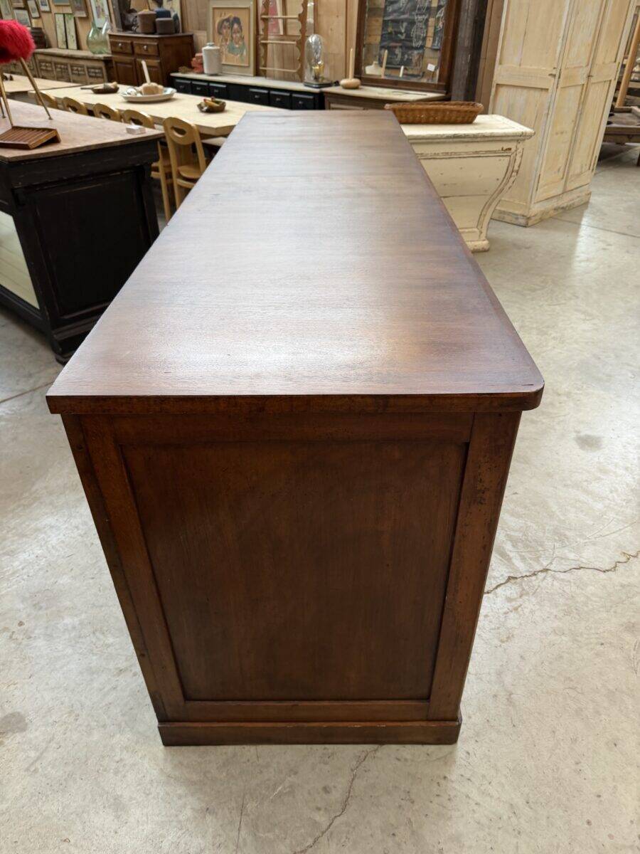 Ancien meuble de métier XXL en hêtre