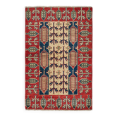 Tapis Oushak en laine noué à la main en Turquie 79 cm x 120 cm