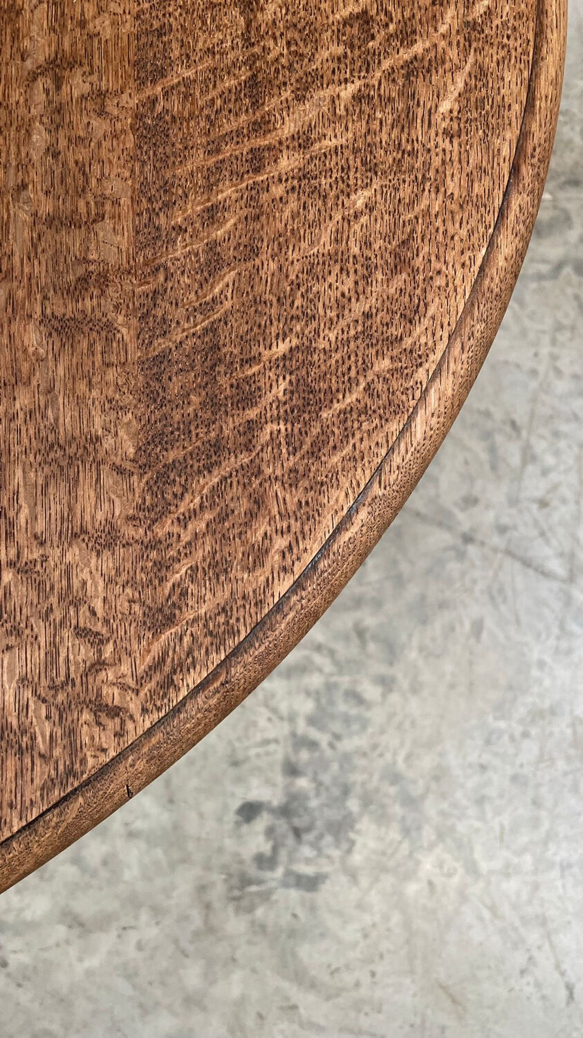 Antique Oak Oval Drop-Leaf Table with Barley Twist Legs – Gateleg Tabl