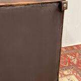 Leather club armchair