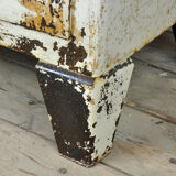 Vintage Steel And Glass Medical Cabinet, 1930's