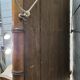 Large cherry wood bamboo mirror 100×76cm