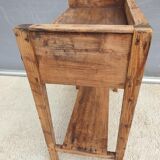 Rimmed table Norman country console in Pine