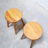 Vintage pine stool