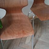 Set of 2 Pagholz Pagwood chairs 1960-1970