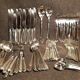 98-piece silver metal cutlery set