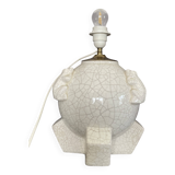 Ceramic lamp with frog decoration