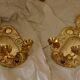 Baroque Style Mid-Century Brass Swedish Sconces