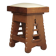 Oak Stool in the manner of architect CJ Blaauw, Amsterdam School /Art Deco