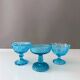 Pressed glass foot bowls art deco