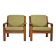 Ensemble de fauteuils design danois – Teck, années 1960, style vintage du milieu du siècle