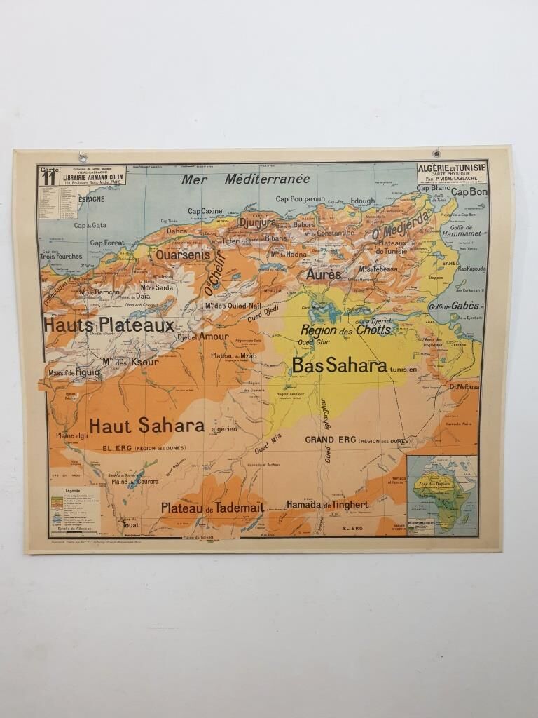 School Map - Algeria and Tunisia -