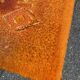 Large vintage shaggy carpet DESSO Menuette 200x300 cm orange & brown 1970