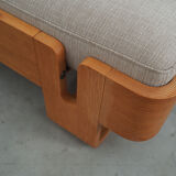 Oak daybed, Danish design, 1970s, production: Denmark