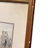 Four small framed watercolors signed Karles