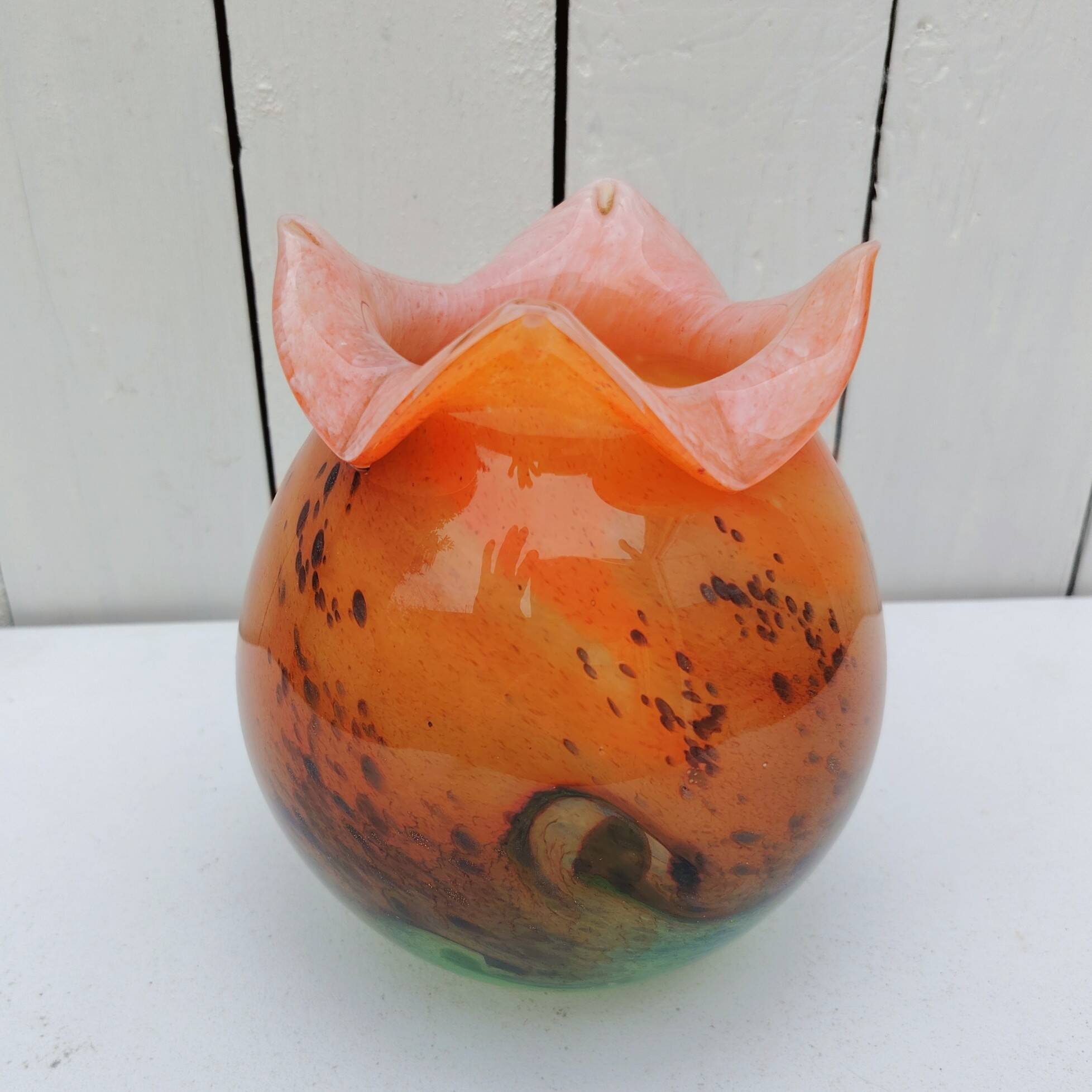 Vintage Gabriel Milesi Blown Glass Vase