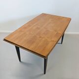 Vintage Scandinavian dining table with extensions